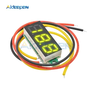 0,28 cm dc LED Digitalni Voltmetar 0-100 U Mjerač Napona auto Auto Mobilni Tester Napona Detektor 12 Crvena Zelena Plava Žuta
