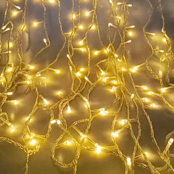 10 M 20 m 30 M LED Božićne Nevjerojatan Niz Svjetiljke 220 U Božićno Гирлянда Zavjese Lampa Smještaj Ukras Za Dom Prozor Spavaće sobe