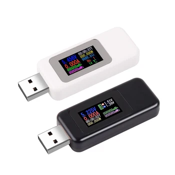 10 u 1 USB-Tester dc Struja 4-30 U Mjerač Napona Ampermetar Vremena Digitalni Zaslon Led se isključi Napajanje Punjač
