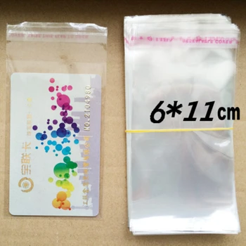100 kom. /lot 6*11 cm Prozirne Plastične Vrećice OPP Vrećice Prozirne Plastične Ambalaže Paketa F1919