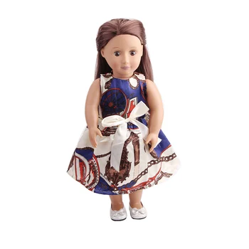 18-Inčni Američka lutka za djevojčice Bež večernja haljina Princeze s po cijeloj površini za novorođenčad Dječje Igračke, Pribor Pogodni za lutke 40-43 cm za dječake Dar c146