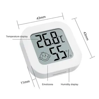 2 U 1 Digitalni Termometar Hygrometer Mini LCD zaslon Unutarnji Elektronski Mjerač Vlage osjetnik Temperature Osjetnik meteorološke stanice