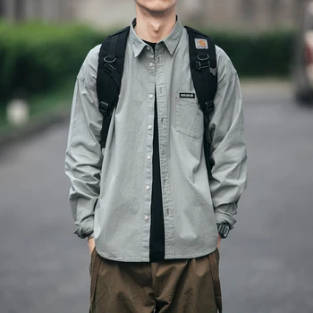 2021 Japanski Vrt odjeća visoke kvalitete Transportne košulja dugih rukava Muška odjeća Harajuku Svakodnevno tanki kaput Jesen korejski bluze