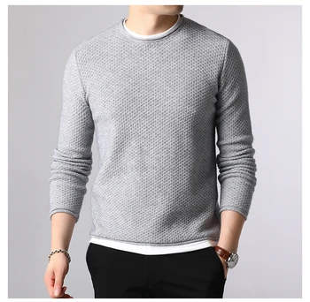 2021 džemper s dugim rukavima za muškarce s okruglog izreza trend slobodne veste zde1093