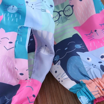 2022 Modne jakne za dječake i Djevojčice s cartoonish u boji mačka Dječje odjeće Kardigan munje dugi rukav Dječja odjeća
