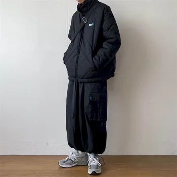 2022 Zima slobodna jakna s ovratnikom-otpornog na pamučnom obloge japanske umjetnosti, omladinska odjeća za kruh, muška i ženska jakna-postavljena jakna, debelo kaput