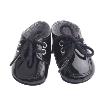 43 cm dječje cipele za lutke bebe crne cipele od umjetne kože trnje sportska nogometna obuća za Dječje igračke prikladne za američke 18-inčni djevojčice lutka g4