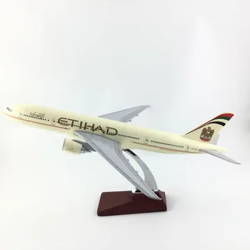 45-47 CM ETIHAD AIRWAYS 777 1:150 Zbirka modela aviona od metalne legure Model Aviona Igračke Darove Besplatna brza dostava EMS/DHL/Dostava