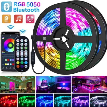 5050 RGB Trake LED Svjetla 5 U USB Bluetooth 1 M-20 M Led Svjetlo Fleksibilna Traka Led Traka Za Uređenje sobe Osvjetljenje tv