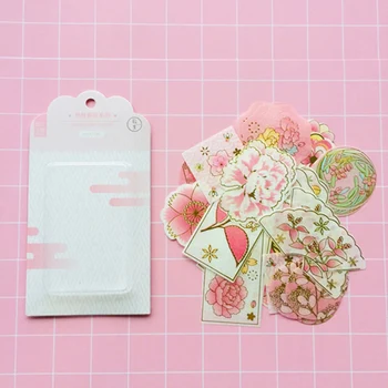 60 Listova /Pakiranje Mimoza Фольгированная Pink Papir Sakura Wasi Ukrasne Naljepnice Naljepnica Naljepnica