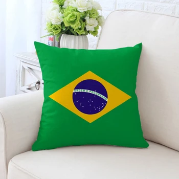 Brazilski zastave 45X45 CM Pamuk donje rublje brazilski nacionalni zastava Jastučnicu,Kucni nove jastučnice