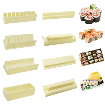 DIY Kulinarstvo Онигири Slika iz morskih Algi Japanski Jednostavan Sushi Ručne Alate za Obradu Bambus Skup Aid Naprava Za pranje Izrada kalupa
