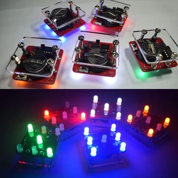 DIY Ljuljačka Potres LED Set za igru kosti s Malo Вибрационным Motorom Diy Elektronske Setove