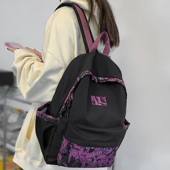 Djevojka moda Grafiti Vodootporne Putnu torbu Dama Kawai Fakultet Piskarati Ruksak Elegantan Ženski ruksak Ženski Laptop Nova Torba Moda