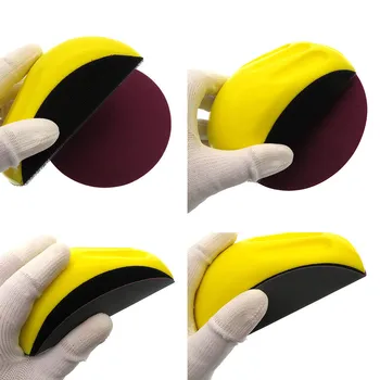 Držač za brušenje disk za poliranje automobila od poliuretanske pjene Brusni papir za poliranje podloga za obradu drveta Ručno Poliranje Žuta spužva