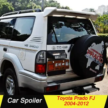 EPFBSQP Za Toyota Prado FJ ABS Plastike Stražnji Prtljažnik Krilo Krovni Spojler S Led pozadinskim Osvjetljenjem Za Toyota Prado FJ90 3400 Spojler