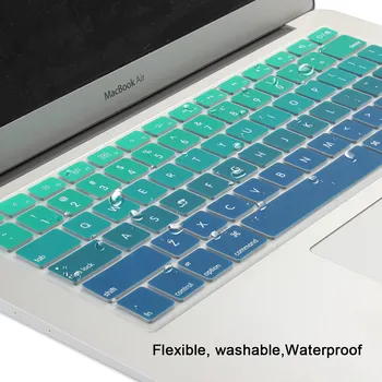 Gradijent ispunjava Boje Омбре SAD raspored Tipkovnice Poklopac, Silikonska Koža za MacBook Pro 13