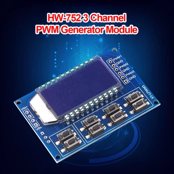 HW-752 3 Podesiva Modul LCD Zaslon Kanal PWM Generator Naknada Modul Frekvencija Impulsa Regulirano 3,3 30
