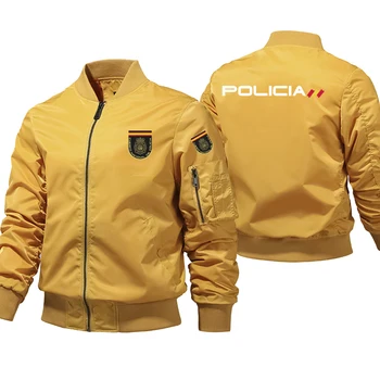 Jakna-бомбер Espana Policia National Policija Španjolskoj Upr sa po cijeloj površini protiv Nemira pilot moto vojska jaknu, Kaput Muška Odjeća Jakna