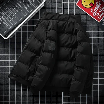 Jesensko-zimski Casual jakna Muška moda jakna s ovratnikom-otpornog Muška jakna-parka Ravnici debeli topli kaput M-5XL odjeća jaknu sa pamučnom postavom