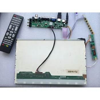 Kit za LTN154X1-L02/LTN154AT01 kontroler DVB-C DVB-T TV 30pin HDMI VGA Digitalni USB AV 1 CCFL LCD panel 1280X800 15,4