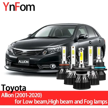 Komplet led svjetla YNFOM za Toyota Allion T240 T260 2001-2020 Kratka svjetla,duga svjetla,svjetla za maglu,auto oprema,auto žarulje prednjih svjetala