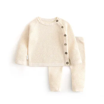 Kompleti odjeće za djevojčice Proljeće i Jesen Odjeća za novorođenčad djevojke Božićni Vrhovima + Hlače Odjeću Dječji pletene džemper Dječja pidžama