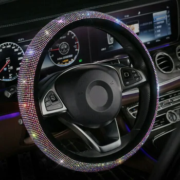 Kreativni Personalizirane Tuning automobila Sjajna Bling Poklopac Zupčanika sa štrasom i dijamantima Pribor za unutrašnjost automobila Univerzalne