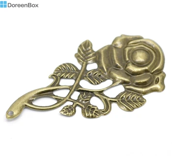 Kutija Doreen Lijep 30 Antički Brončani Филигранных Suspenzija ružičaste boje sa ukrasima 7,7x4,2 cm(3