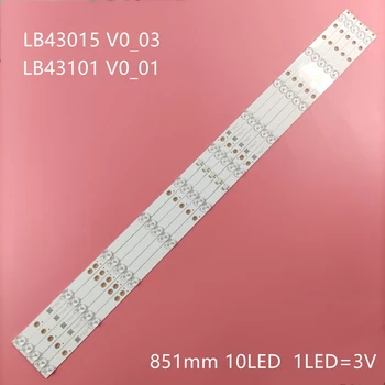 LB43101 V0_01 LED traka svjetla 10 lampi za TPT430H3 43PFS5531 43PFS5532 43PUT4900 43PUK4900 43PUH4900 43UH6101 43PFT4131