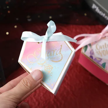 Ljubav u Obliku Srca Poklon Kutija Kutija Čokolade za Pakiranje Paketa za Svadbene zurke Suveniri Dječji Tuš Ukras Rođendan