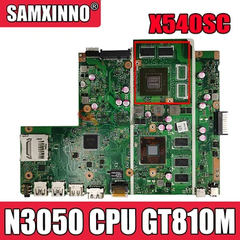 Matična ploča laptopa Akemy X540SC za ASUS VivoBook X540SCA X540S izvorna matična ploča 4 GB ram-a N3050 procesor GT810M