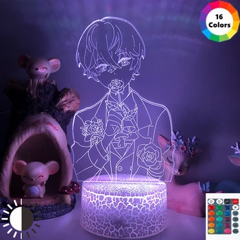 Mistični Izaslanik noćno svjetlo Igraonica Postavljanje 3D Animacija Slika Dekor RGB Svjetiljka Manga Neobičan Poklon Igračima Za Rođendan Mistični Izaslanik