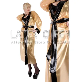 Najbolje prodavača ženskih lateks duge kapute, gume bluza, haljina u prozirnim