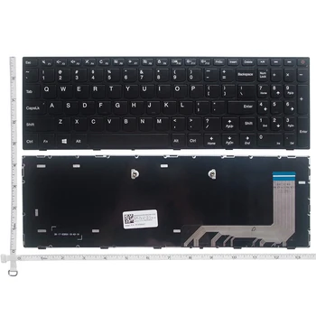 Novost za lenovo IdeaPad 110-15ISK Engleska tipkovnica za prijenosno računalo SAD bez svjetla s okvirom crne boje P/N:5N20L25958 V6386A-US