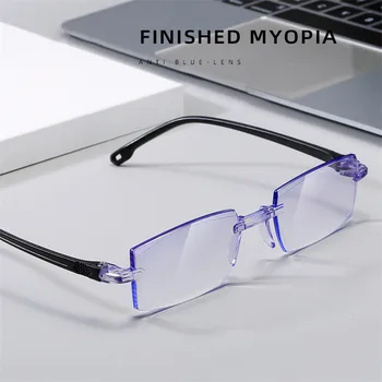 Okvira za naočale Es rimless Za kratkovidnost Sa Anti-Plavo svjetlo S -1,0 -1,5 -2,0 -2,5 -3,0 -3,5 -4,0 Rimless za kratkovidni bodova