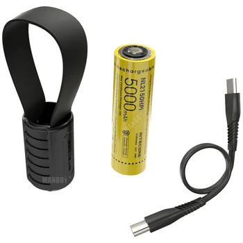 Originalni Brzi Punjač Nitecore F21i 18 W USB-C + NL2150HPi 5000 mah 21700i Punjiva Baterija + kabel za Punjenje u automobilu + Poklon Svjetiljku