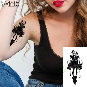 Privremene Tetovaže Naljepnica Papir Самолетик Borca U Japanski Crtani Djevojka Pištolj Body Art Vodootporan Tetovaža Flash Lažne Tetovaže Žena Muškarac