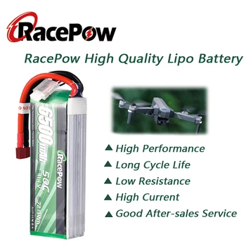 RacePow 6500mAh 3S 11,1 U 50C RC Lipo Baterija s priključkom T Deans za Traxxas RC Automobil, kamion, Tenk, Avion Trutovi RC Helikopter igračke
