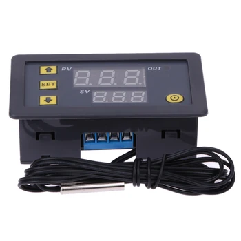 Regulator temperature Digitalni Regulator Termostata instrumenata za Upravljanje Grijanjem i Hlađenjem Crveni i Plavi Zaslon W3230 12