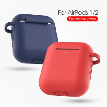 Silikonska Torbica za Apple Airpods 2 Torbica oznaka Bluetooth Torbica za airpod 1 Za Airpods 2/1 Pribor za slušalice koža