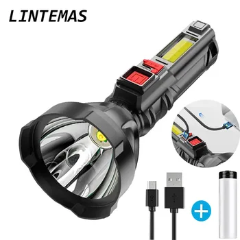 Svjetiljka Moćan Prijenosni Višenamjenski Led svjetiljka 4 Načina rada Prebacivanje USB Punjiva Ultra Bright baklja Kamp Riblje Lampe