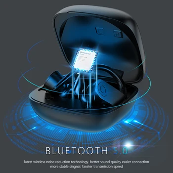 TWS Bluetooth 5.0 Slušalice su Bežične Slušalice za telefon Pravi Bežične Stereo Slušalice sportski Sa mikrofonom Stalak za punjenje kutija za telefon