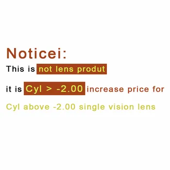 To ne može biti narudžbom sami,povećanje koristi za objektiv CYL iznad -200 s jednim vidom