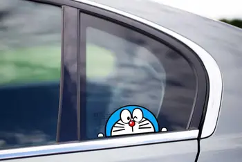 Tri Ratels FC205 Za Doraemon Peeking Peeker Branik Prozor Automobila Vinil Naljepnica Anime Slatka JDM