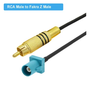 Univerzalni Ženski Konektor Fakra Z Pod pravim kutom u odnosu na RCA za Spajanje Kamkordera AV kabel, adapter za Sigurnosne Parkiranja rearview automobila