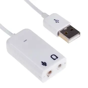 Vanjski USB Audio Zvučna Kartica USB Priključak od 3,5 mm Audio Adapter Za Slušalice Sa Kablom za Mikrofon Zvučna Kartica za Laptop