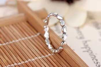 Veleprodaja modni nakit Nakit Utrti šarm od srca k srcu 925 srebro Klasicni prsten Prsten za žene