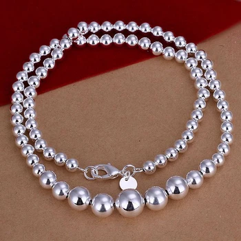 Veleprodaja tanku ogrlicu od 925 sterling srebra, modni nakit, lanac, ogrlice, ogrlice i privjesci, ženski muški ovratnik SN195