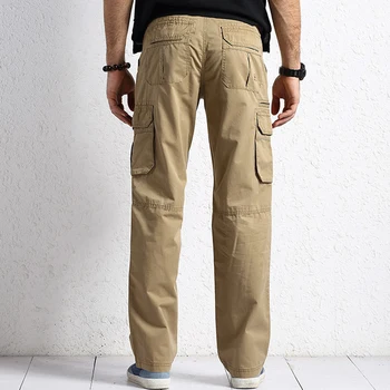 Vojne hlače-teretni Gospodo 2020 Svakodnevne Tijelo s više džepova Slobodan Duge Muške hlače Plus Size 30-44 Taktičke hlače homme